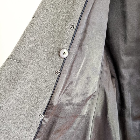 Attitude by Jay Manual Two-tone Grey Wool Blend Coat, Size 8 - Picture 6 of 7